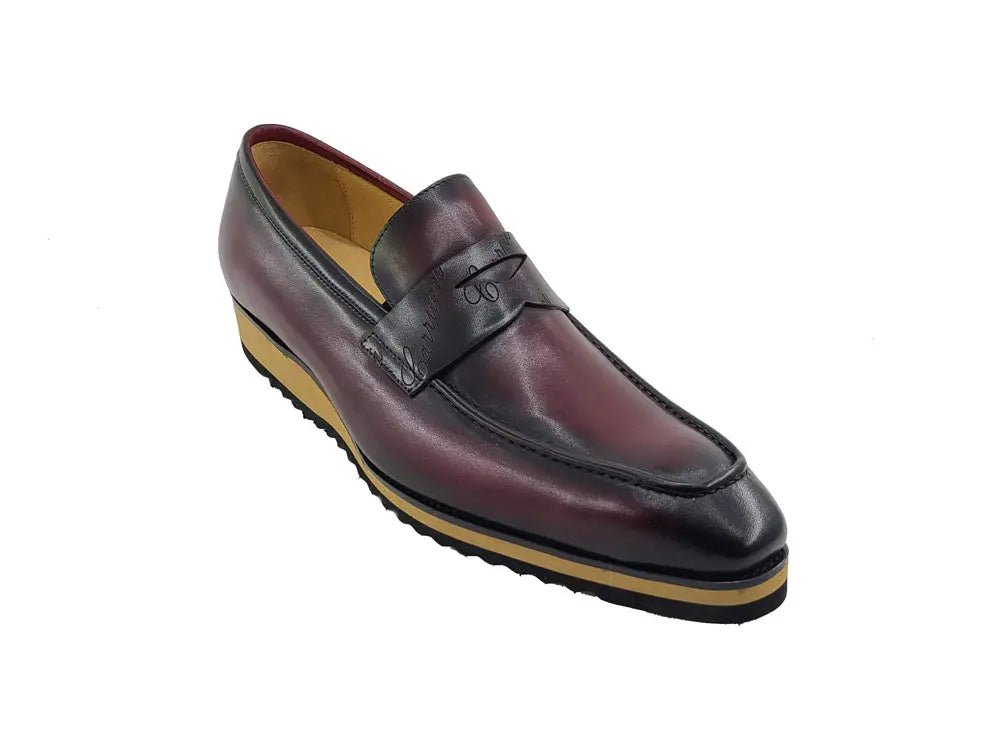Carrucci Shoes Penny Loafer Leather Lightweight Sole KS51601