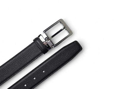 Carrucci Shoes Reversible Belt Silver Buckle Calf Leather