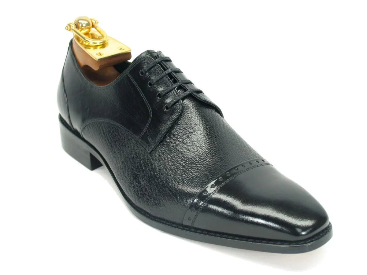 Carrucci Shoes Shoes Textured Leather Blucher Leather KS224003