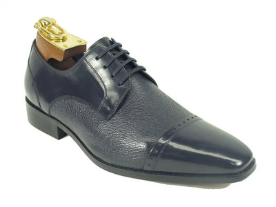 Carrucci Shoes Shoes Textured Leather Blucher Leather KS224003