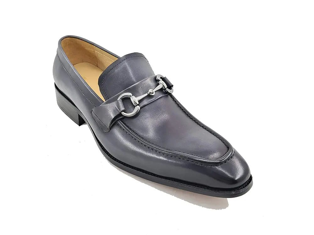 Carrucci Shoes Signature Buckle Loafer Men's Leather KS50302