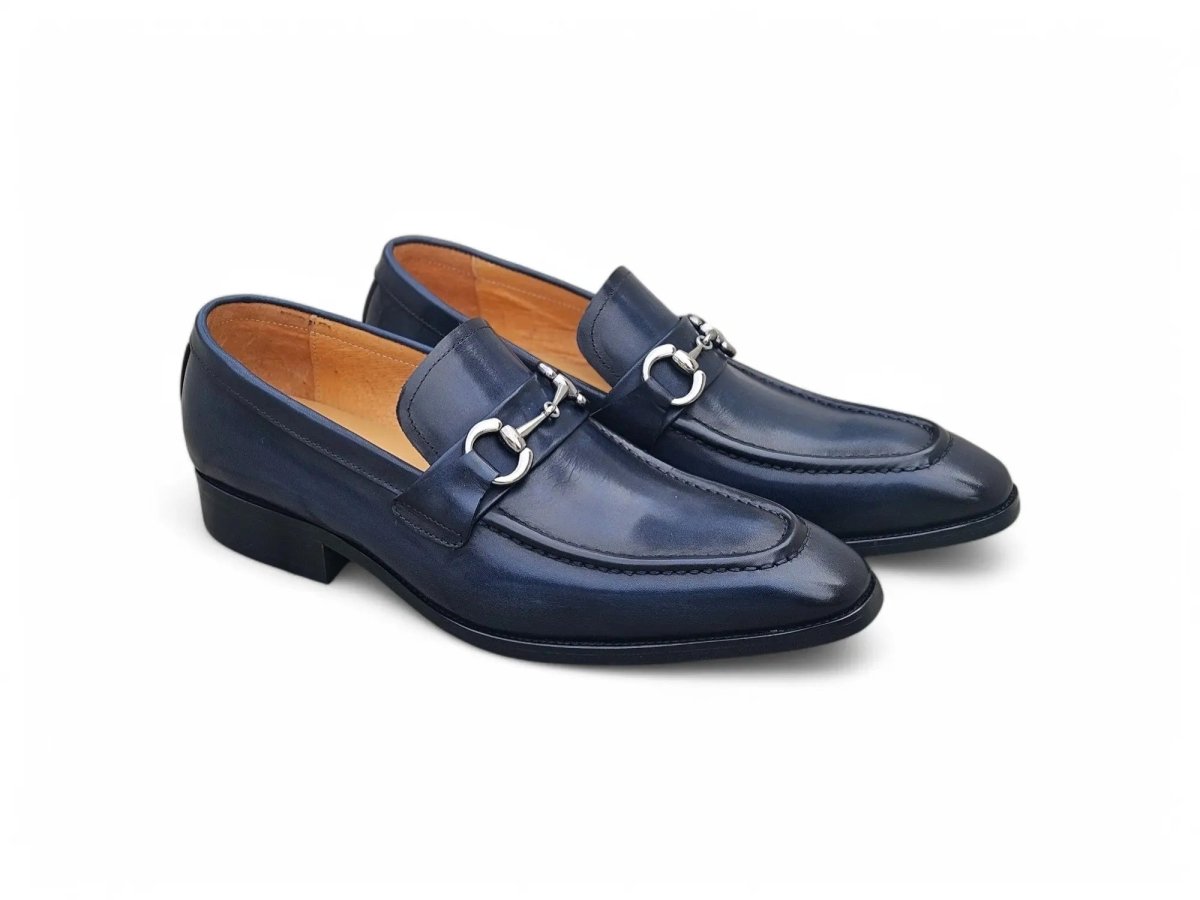 Carrucci Shoes Signature Buckle Loafer Men's Leather KS50302