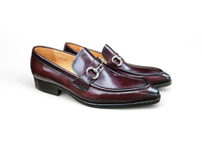 Carrucci Shoes Signature Buckle Loafer Men's Leather KS50302