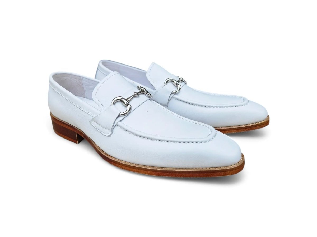 Carrucci Shoes Signature Buckle Loafer Men's Leather KS50302