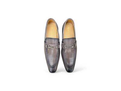 Carrucci Shoes Signature Buckle Loafer Men's Leather KS50302