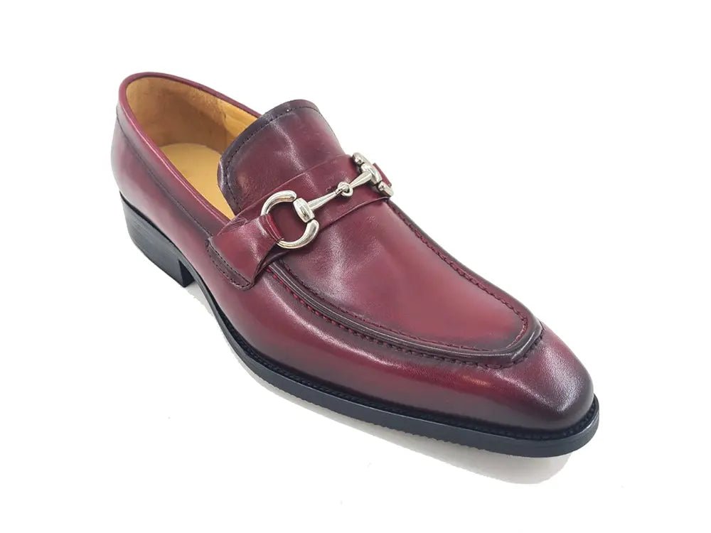 Carrucci Shoes Signature Buckle Loafer Men's Leather KS50302
