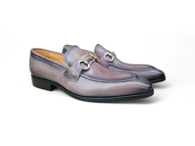 Carrucci Shoes Signature Buckle Loafer Men's Leather KS50302