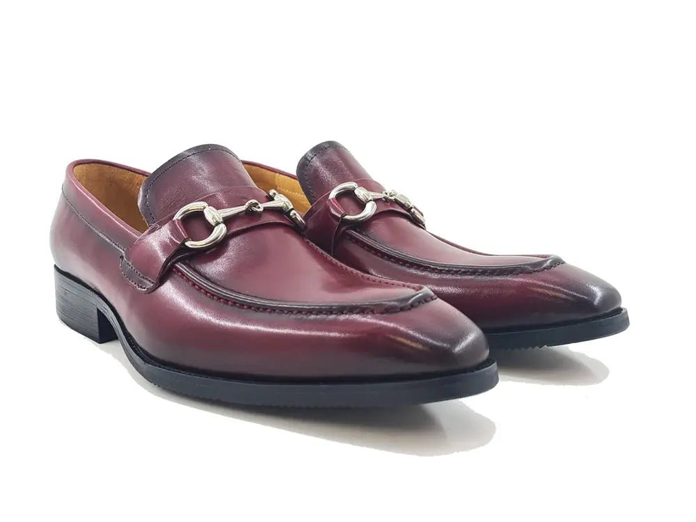 Carrucci Shoes Signature Buckle Loafer Men's Leather KS50302