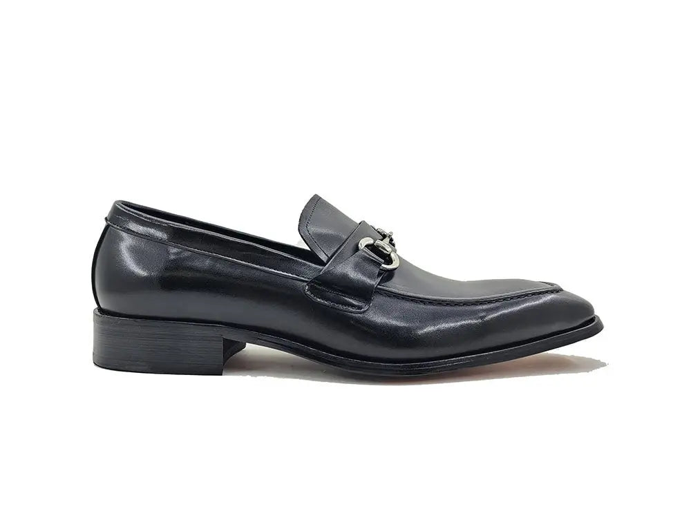 Carrucci Shoes Signature Buckle Loafer Men's Leather KS50302