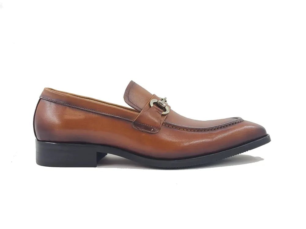 Carrucci Shoes Signature Buckle Loafer Men's Leather KS50302