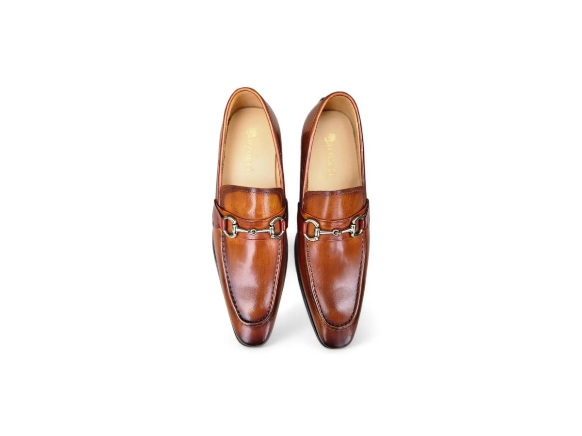 Carrucci Shoes Signature Buckle Loafer Men's Leather KS50302