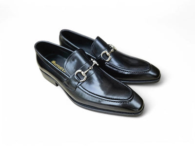 Carrucci Shoes Signature Buckle Loafer Men's Leather KS50302