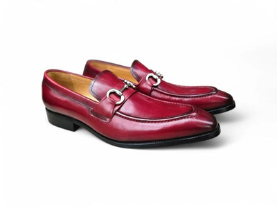 Carrucci Shoes Signature Buckle Loafer Men's Leather KS50302