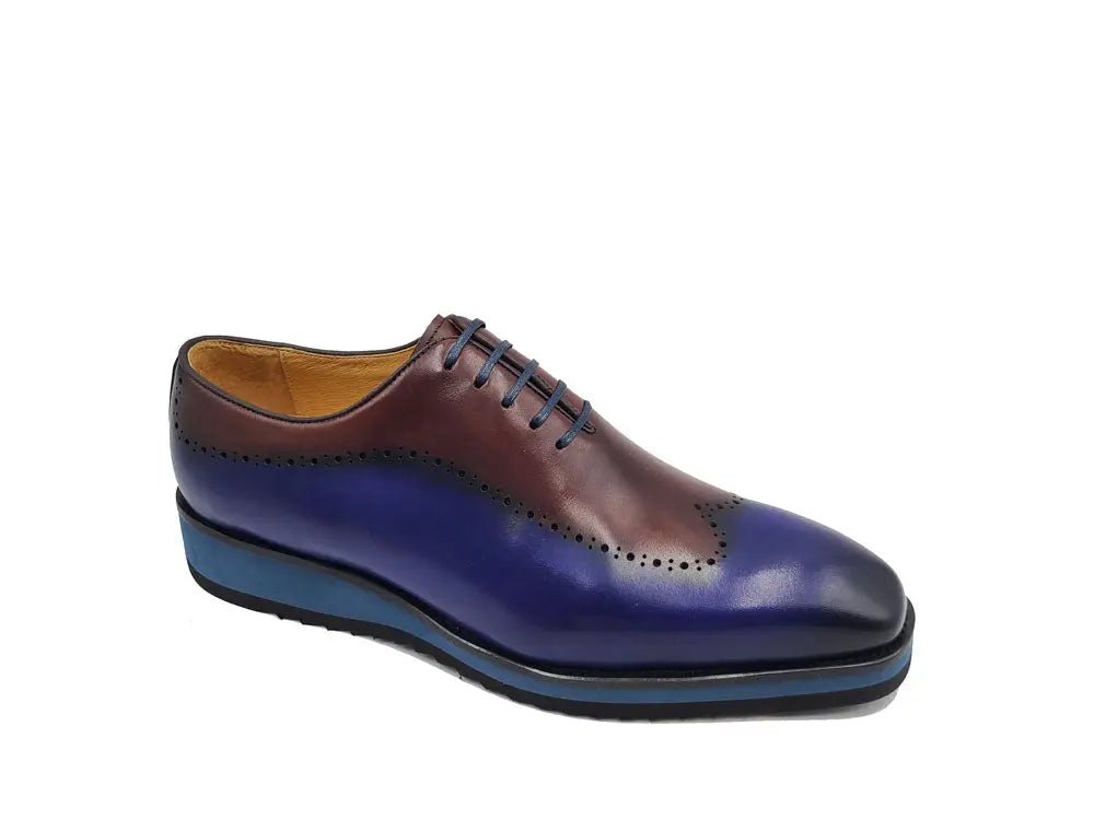 Carrucci Shoes Two Tone Oxford Men's Calfskin Leather KS51533T
