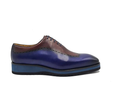 Carrucci Shoes Two Tone Oxford Men's Calfskin Leather KS51533T