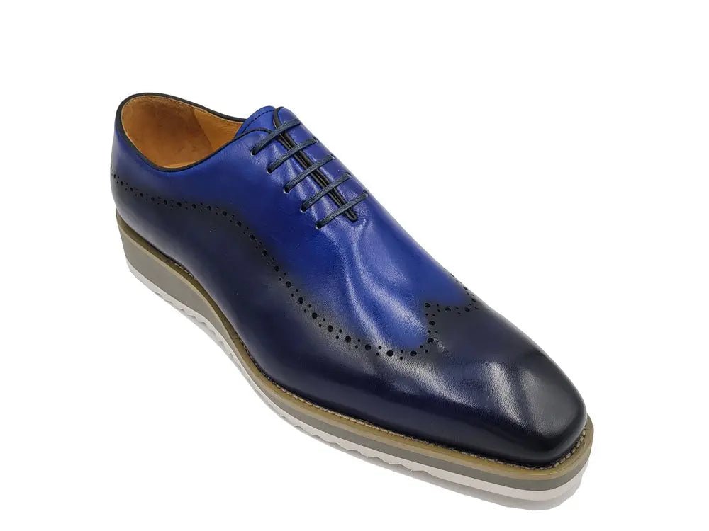 Carrucci Shoes Two Tone Oxford Men's Calfskin Leather KS51533T