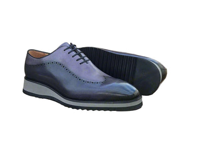 Carrucci Shoes Two Tone Oxford Men's Calfskin Leather KS51533T