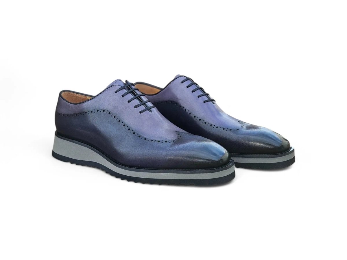 Carrucci Shoes Two Tone Oxford Men's Calfskin Leather KS51533T