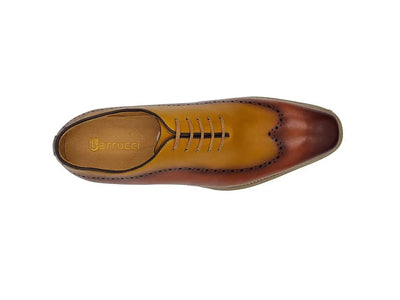 Carrucci Shoes Two Tone Oxford Men's Calfskin Leather KS51533T