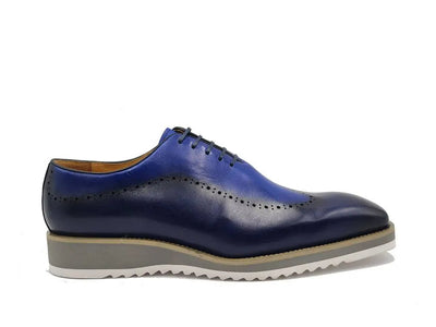 Carrucci Shoes Two Tone Oxford Men's Calfskin Leather KS51533T