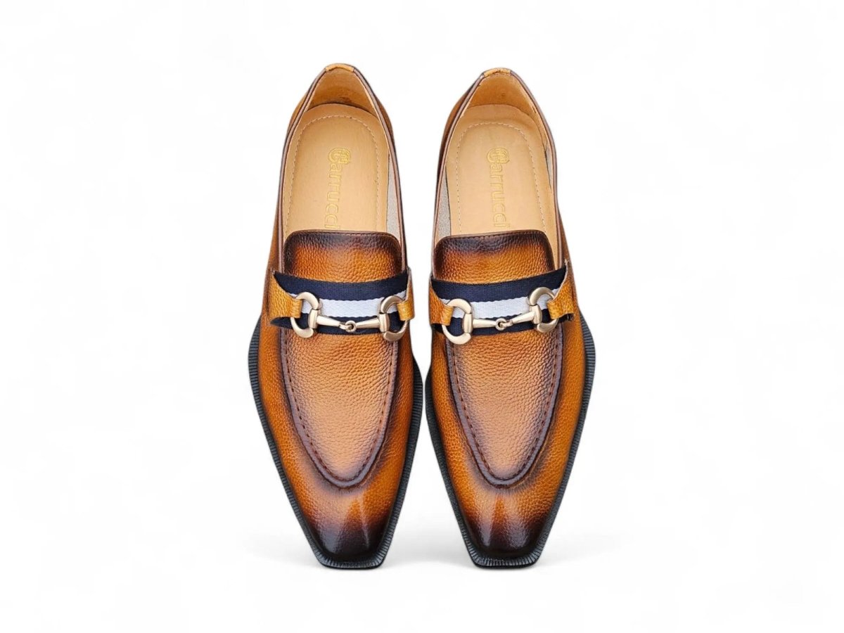 Carrucci Shoes Verona Bit Loafers Men’s Italian Leather KS30305
