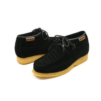 British Walkers Castle Men's Black Suede Lace Up Shoes with Crepe Sole view 1