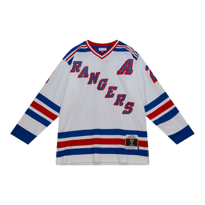 Mitchell & Ness Blue Line Brian Leetch New York Rangers 1993 Men Jersey White
