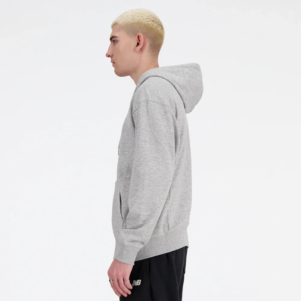 New Balance Sport Essentials Men's Full-Zip Hoodie — Gray