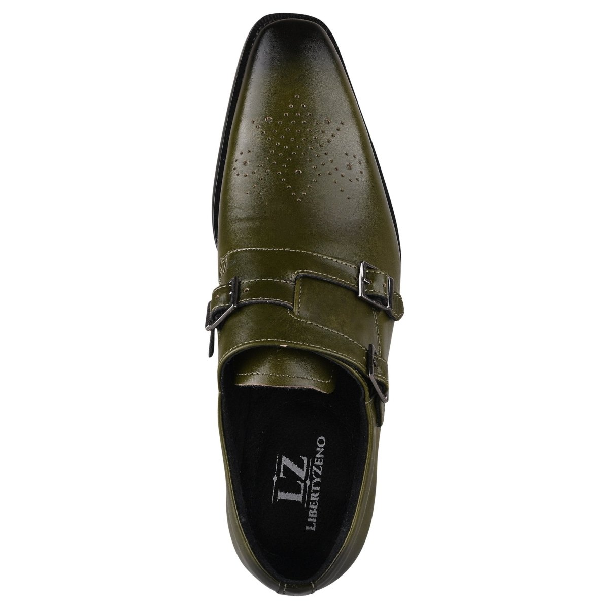 Liberty Zeno Chatswood Leather Oxford Style Monk Straps