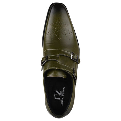 Liberty Zeno Chatswood Leather Oxford Style Monk Straps