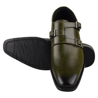 Liberty Zeno Chatswood Leather Oxford Style Monk Straps