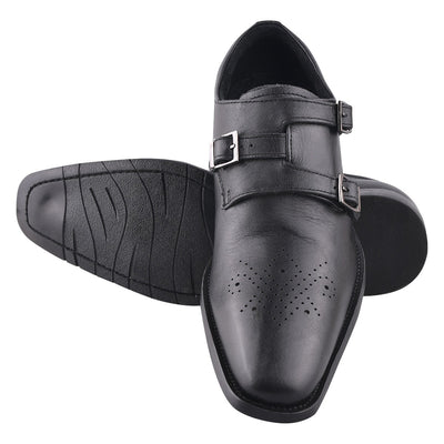 Liberty Zeno Chatswood Leather Oxford Style Monk Straps