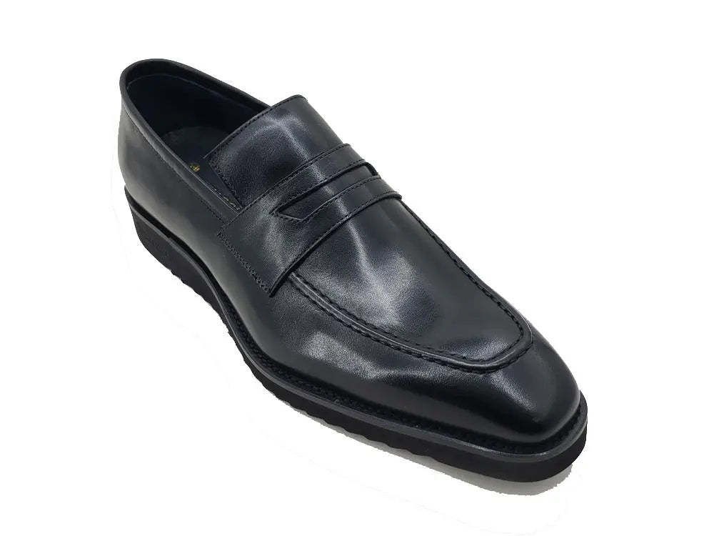 Carrucci Shoes Chic Patina Burnished Penny Loafer Leather KS51803