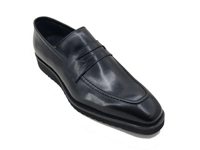 Carrucci Shoes Chic Patina Burnished Penny Loafer Leather KS51803