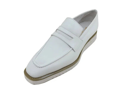 Carrucci Shoes Chic Patina Burnished Penny Loafer Leather KS51803