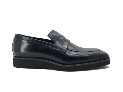Carrucci Shoes Chic Patina Burnished Penny Loafer Leather KS51803