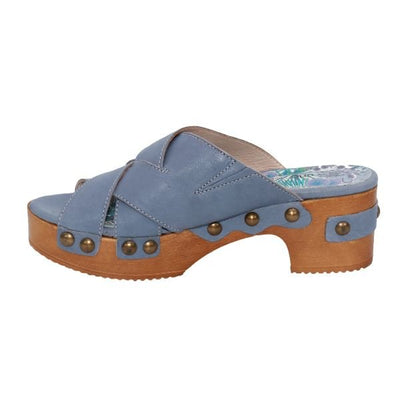 Eric Michael Chili Women’s Leather Block Heel Sandal