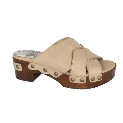 Eric Michael Chili Women’s Leather Block Heel Sandal