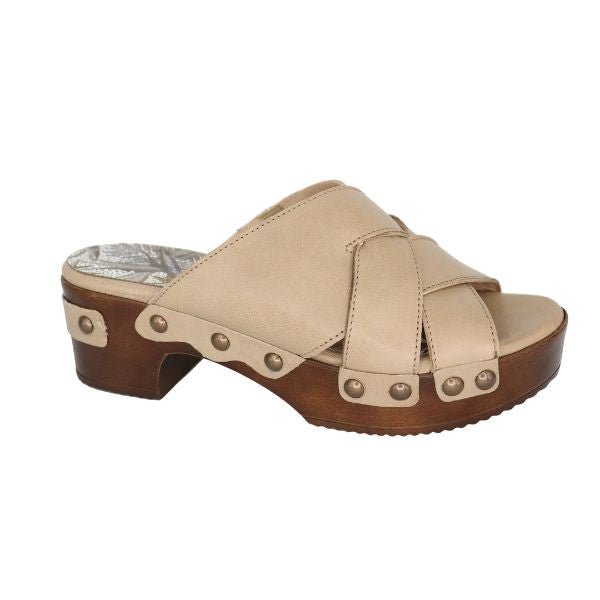 Eric Michael Chili Women’s Leather Block Heel Sandal