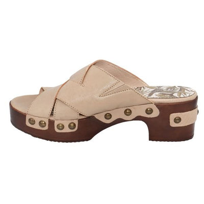 Eric Michael Chili Women’s Leather Block Heel Sandal