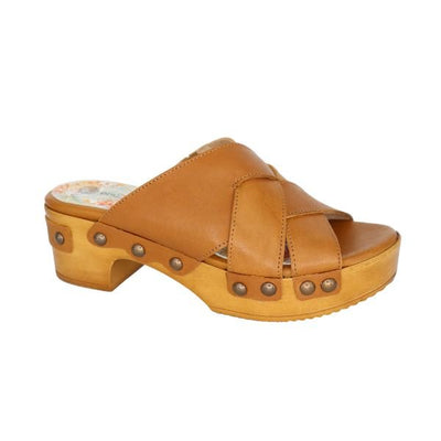 Eric Michael Chili Women’s Leather Block Heel Sandal