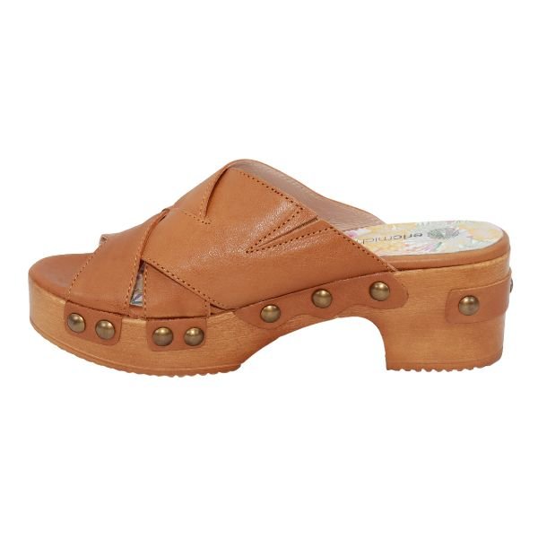 Eric Michael Chili Women’s Leather Block Heel Sandal