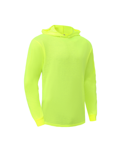 Ideal Club High Visibility Non Reflector Cotton Neon Long Sleeve Safety Hoodie