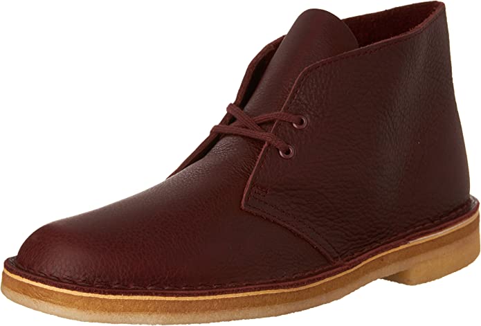Clarks Originals Desert Boot Men's Burgundy Tumbled Leather 26125547