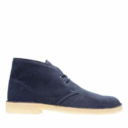 Clarks Originals Originals Desert Boots Men's Navy Blue Fabric 26131980