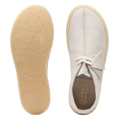 Clarks Originals Originals Desert Trek Cup Men’s Shoes – White Suede – Style 26165824 – Minimalist Lifestyle Icon