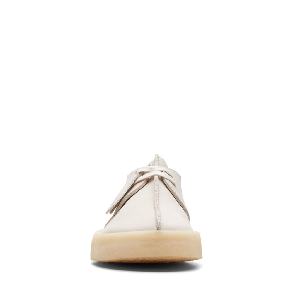 Clarks Originals Originals Desert Trek Cup Men’s Shoes – White Suede – Style 26165824 – Minimalist Lifestyle Icon
