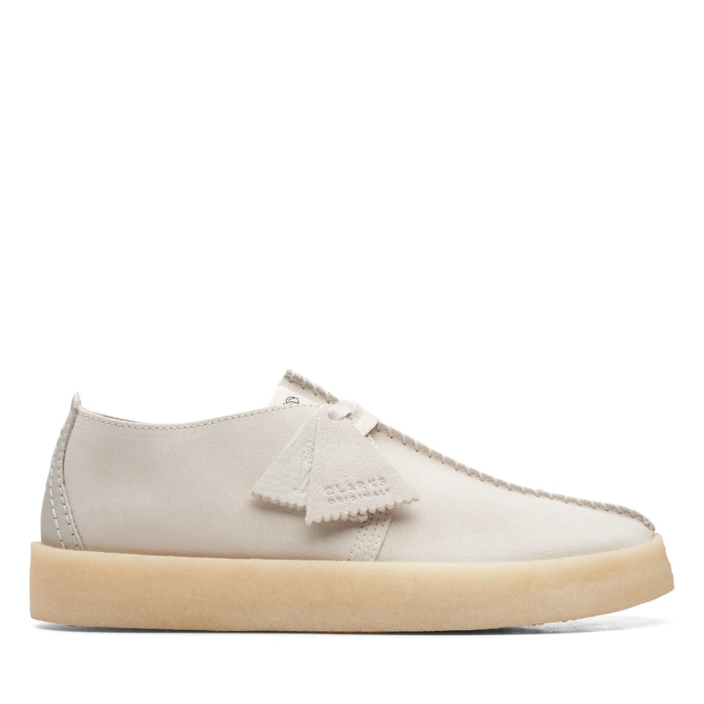 Clarks Originals Originals Desert Trek Cup Men’s Shoes – White Suede – Style 26165824 – Minimalist Lifestyle Icon