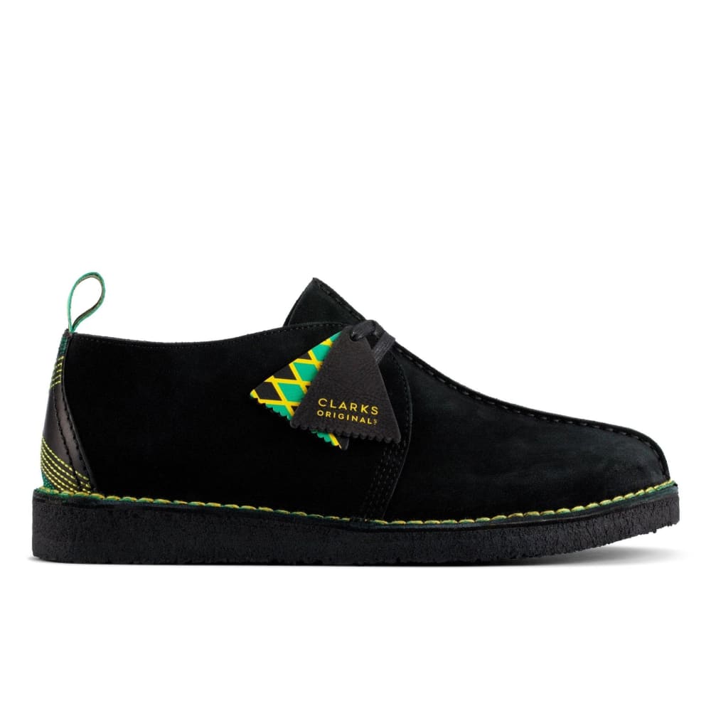 Clarks Originals Originals Desert Trek “Jamaican Bee” Men’s Black Multi Suede – Limited Edition IslandInspired Heritage Classic (26156058)