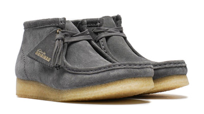 Clarks Originals Wallabee Boot Women's Grey/Blue Suede 26177718 — product view 1